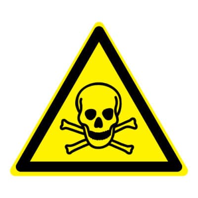 Waarschuwing giftige stoffen