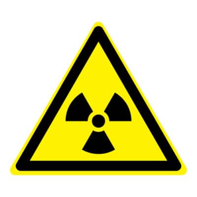 Waarschuwing radioactieve stoffen