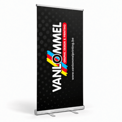 rollup banner zilver 100x200cm