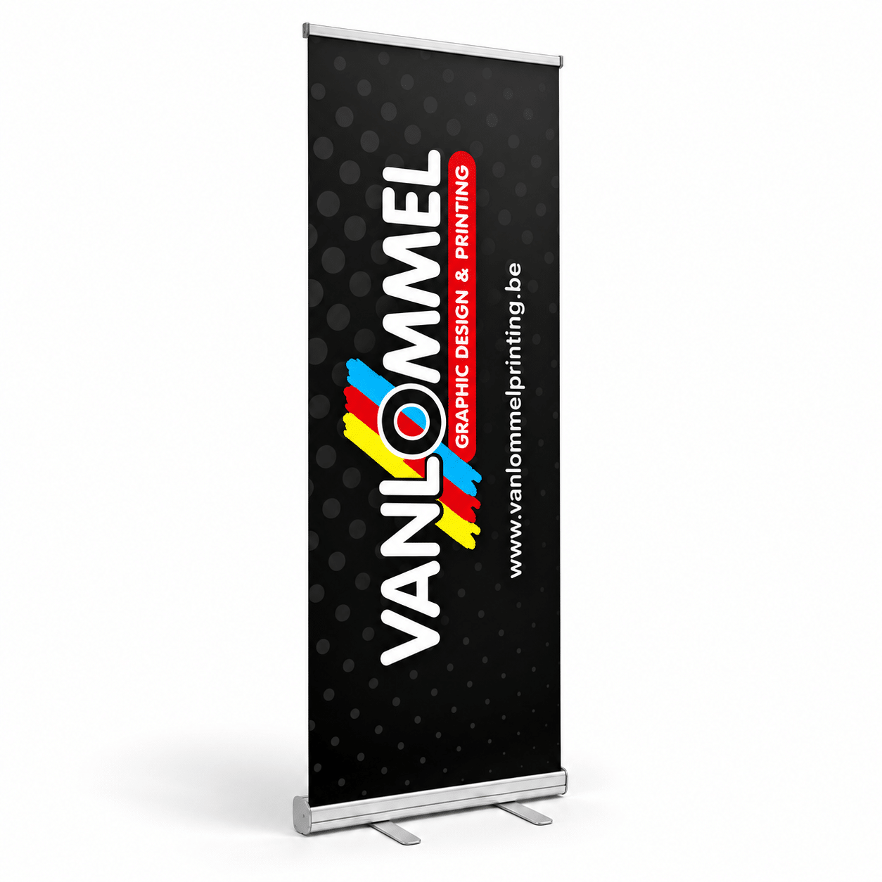 rollup banner zilver 85x200cm