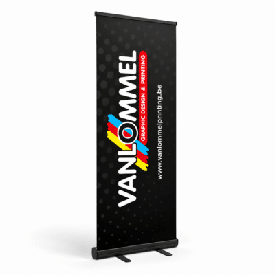 rollup banner zwart 85x200cm