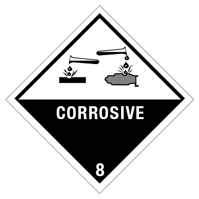 IMO label corrosive