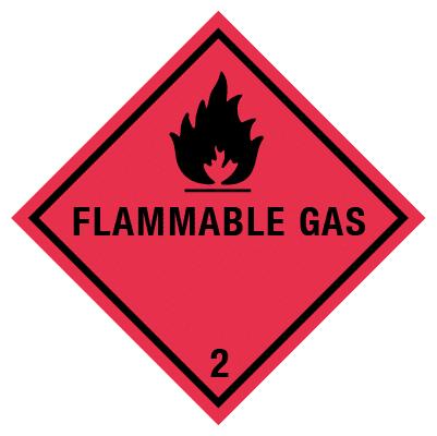 IMO label flammable gas
