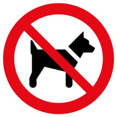 Verboden voor huisdieren