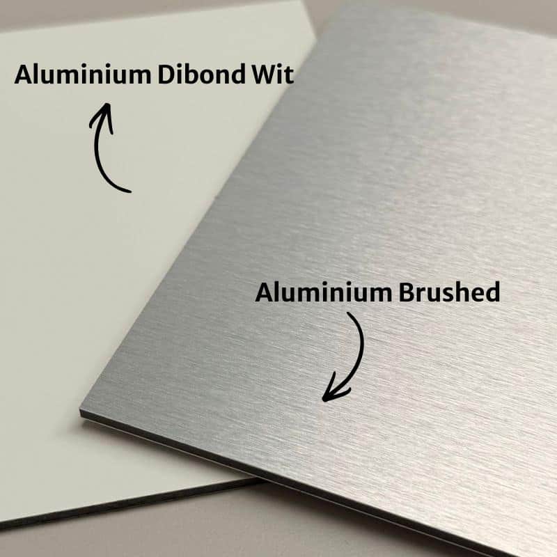 Aluminium Dibond Camerabewakingsbord met eigen tekst | Personaliseerbaar - Afbeelding 3